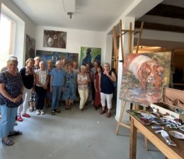 Besuch auf der  GinsengFarm und  vom Atelier Steffi´s Art    19.Juli 2022